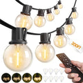 addlon 200FT Outdoor String Lights G40 with Remote Control Dimmable Patio Globe LED 108 Bulbs Waterproof Shatterproof, Hanging Outside Lighting for Backyard Garden, Deck, Balcony, Porch, Café, Bristo