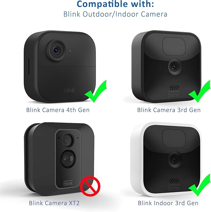 3PACK Blink Outdoor Camera Mount Bracket with Sync Module Core/XR Outlet Mount for Blink Outdoor 4th/3rd Camera (Camera Not Include)