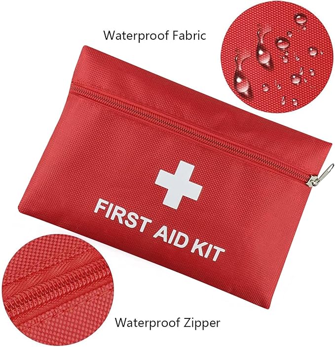 AOUTACC 12 Pack First Aid Kit Empty Bag, Travel Empty First Aid Kit Pouch Bag for Emergency at Home, Office, Car, Outdoors, Camping(Bag Only)
