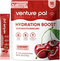 Venture Pal Sugar Free Electrolyte Powder Packets - Liquid Daily IV Drink Mix for Rapid Hydration & Party Recovery | 5 Vitamins & 7 Electrolytes| Keto Friendly | Non-GMO | Certified Vegan | 16 Sticks