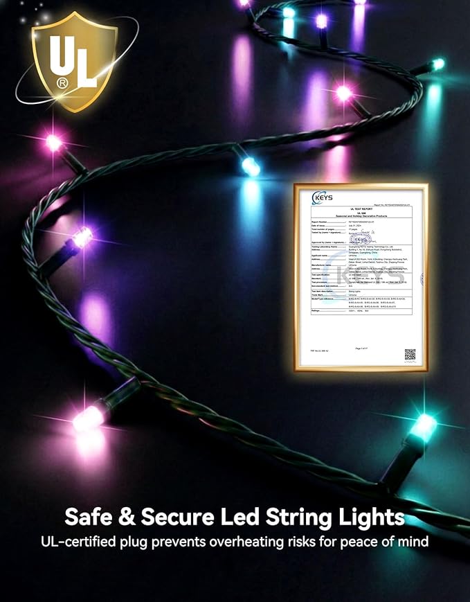 LitHome 99FT 300 LED Easter Lights String Outdoor Waterproof, 8 Modes Pastel String Lights Plug in Green Wire, Colorful Easter Light with Timer & Memory Function, Tree Light Outdoor for Garden Patio