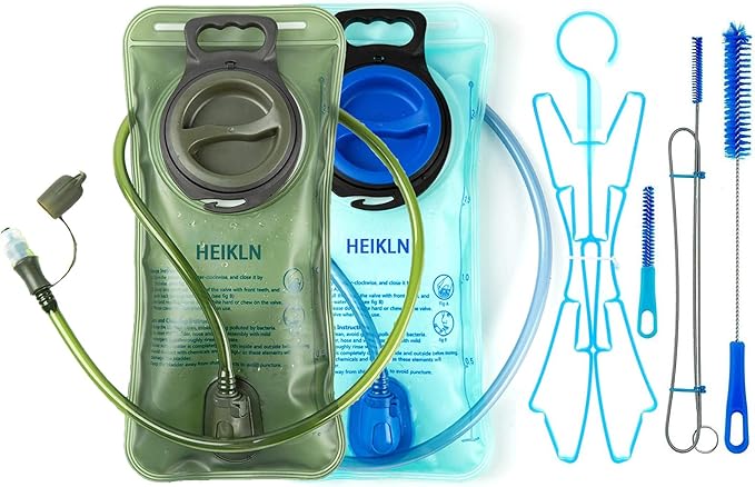 HEIKLN Hydration Bladder 1.5L-2L-2.5L-3L,Leak Proof Water Reservoir, BPA Free Military Water Storage Bladder Bag Hydration Pack Replacement Easy Clean for Bicycling Hiking Camping Hunting Running
