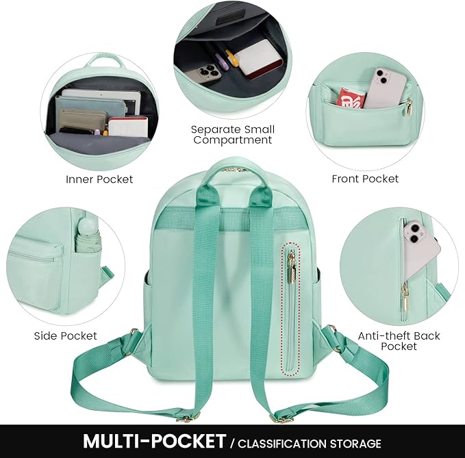 LOVEVOOK Mini Backpack for Women Light Weight Small Waterproof Backpack Purses Daily Backpack… | Light Weight