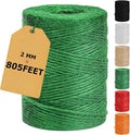 Vanhench 805ft Garden Twine for Gardening Climbing Plants Ties, Strong Natural Tomato String Outdoor Floristry Hanging Planter Basket, Christmas Arts & Crafts, Greenhouse Accessories Supplies (Green)