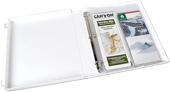 UniKeep National Parks Themed Case to Hold Park Brochures, Maps, and Pamphlets - Metal D-Ring Binder