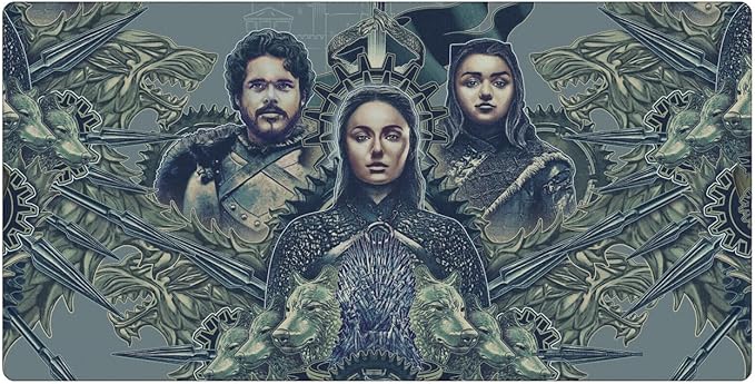 Head Case Designs Officially Licensed HBO Game of Thrones Robb, Sansa, Arya Graphic Art 23.62 x 11.81 x 0.12 inches (600 x 300 mm) - L Gaming Office Desk PC Keyboard Mouse Mat Pad