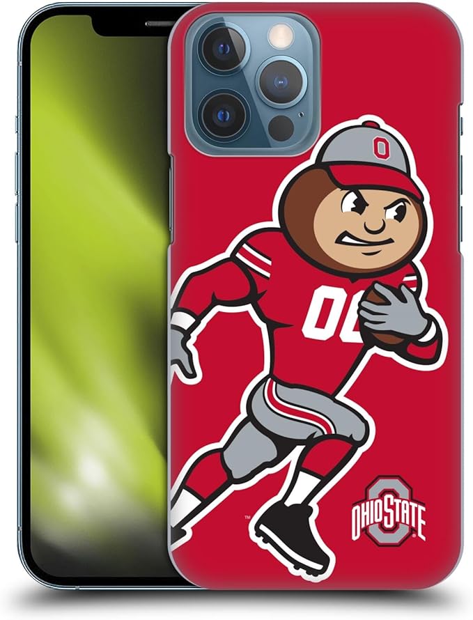 Head Case Designs Officially Licensed Ohio State University Mascot Oversized Football Graphics Hard Back Case Compatible with Apple iPhone 13 Pro Max