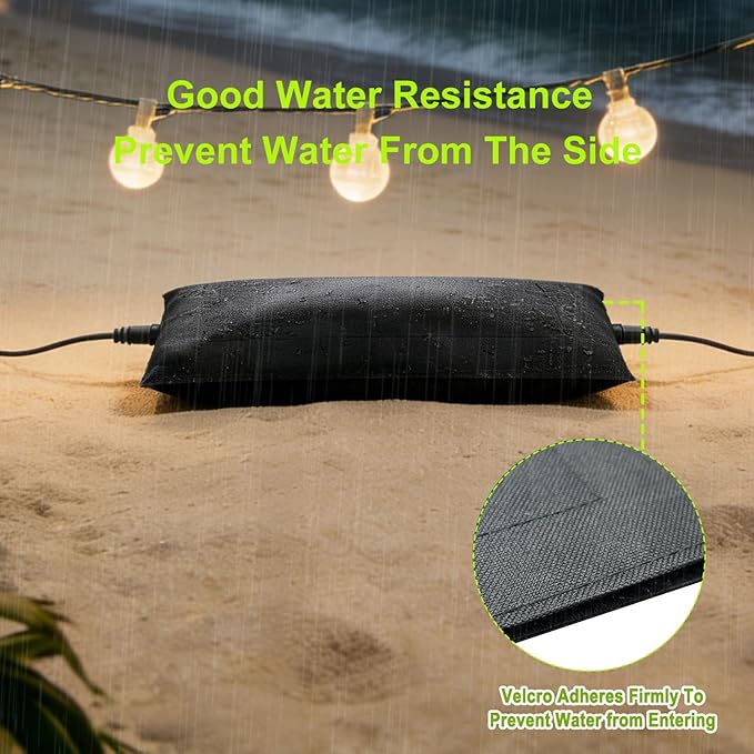 (Canvas Fabric,Not Plastic) Outdoor Electrical Box Waterproof Covers,3-Side Velcro Closed,Weatherproof Outside Extension Cords,Plug,Surge,Outlet and Power Strips Protectors,15x8 Inch-ClawsCover