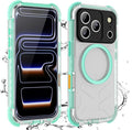 Waterproof Phone Case Compatible with iPhone 17 Pro, IP68 Waterproof Shockproof Dust-Proof Phone Case with Built in Screen Protector, Full Body Protective Case (Green Lake, iPhone 17 Pro)