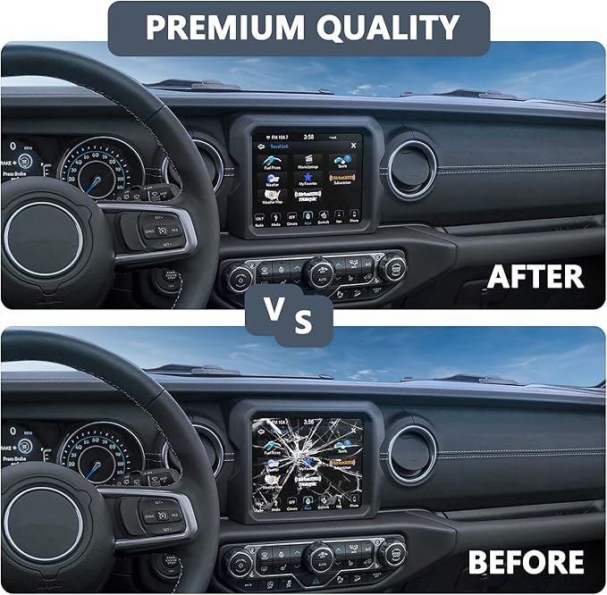 Replacement 8.4" Uconnect 4C UAQ LCD Monitor Touch-Screen, Radio Navigation New OEM Replacement Fit for Jeep Dodge RAM Chrysler 2017-2021 Replace#LA084X01(SL)(02)