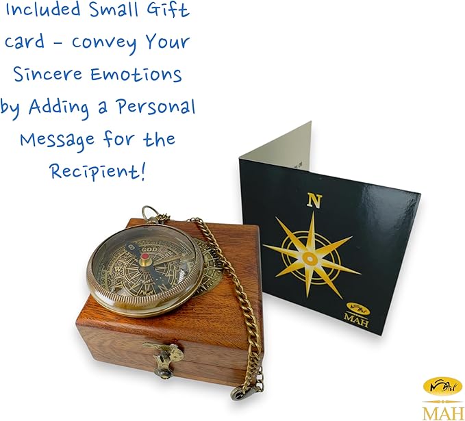 Brass Compass Gift to My Son Never Forget I Love You, Sentimental Keepsake from Mom Dad Grandparents, Inspirational Guidance Compass Gift for Son Graduation Birthday Baptism Confirmation Gift Idea