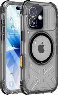 for iPhone 17 Waterproof Case with Magsafe, Built-in [Camera & Screen Protector] [Lanyard], IP68 Water Proof Full Body Dustproof Heavy Duty Frosted Protective Phone Cover, 6.1" Black