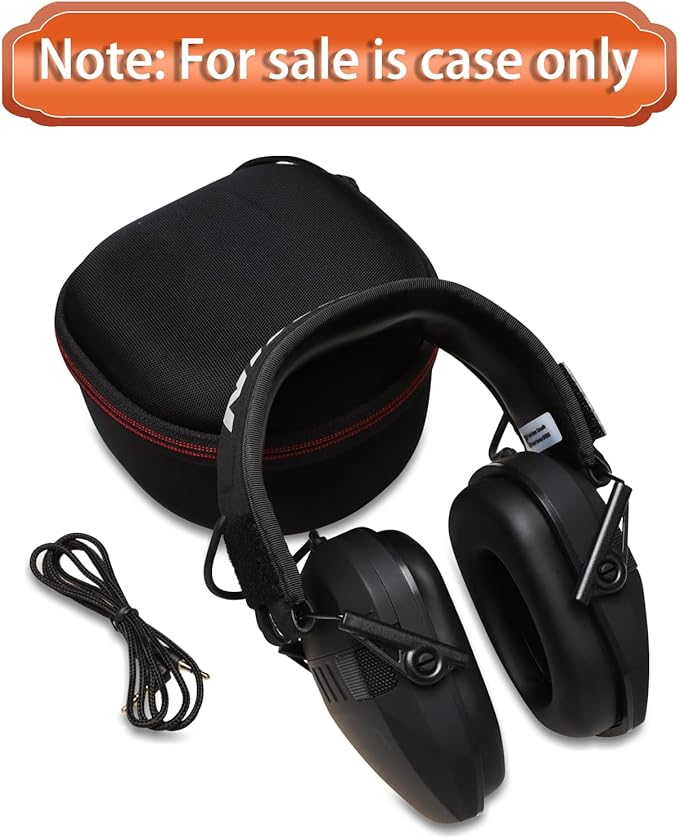 LTGEM Hard Case for Shooting or Hunting Noise Reduction Headphones,Compatible with Walker's/PROHEAR/Howard LEIGHT/Peltor / 3M / ZOHAN/EARMOR/TACWIN Ear Protection