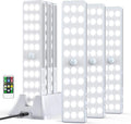 LED Closet Light with Charging Station, 6 Pcs 30LEDs 8'' Dimmer Rechargeable Motion Sensor Under Cabinet Lighting, Stick-Anywhere Night Light for Wardrobe,Kitchen