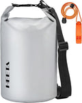 HEETA Waterproof Dry Bag for Women Men, 5L/10L/20L/30L/40L Roll Top Lightweight Dry Storage Bag Backpack with Emergency Whistle for Travel, Kayaking, Boating, Camping, Beach, Cruise Ship Essentials