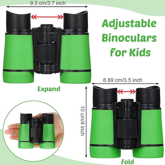 Yunsailing 9 Pack Kids Binoculars, Shockproof Compact Binoculars for Kids, Folding Outdoor Explorer Toy for Bird Watching, Camp, Scavenger Hunt, Classroom Activities, VBS, Party Favor(Colorful)