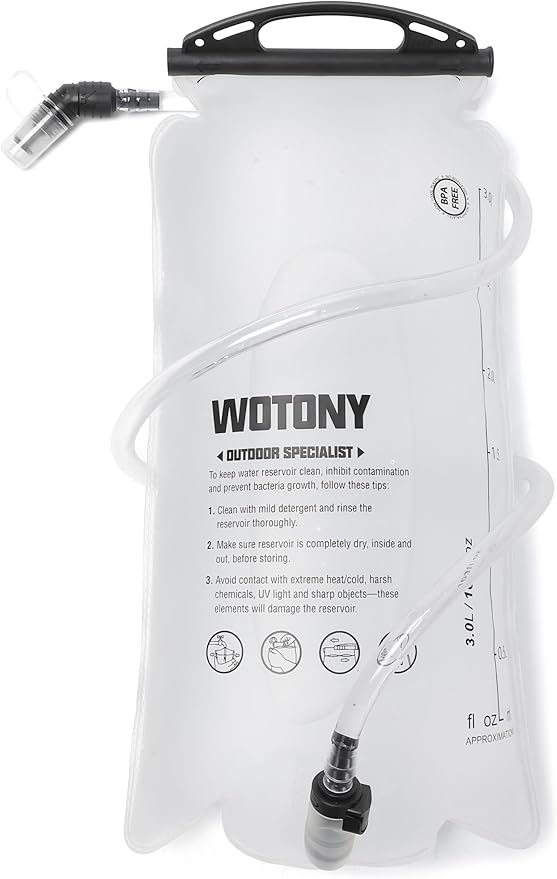 Wotony Lightweight Insulated Backpack with 2L or 3L Water Bladder Bag Daypack for Hiking Trail Running Cycling Race Marathon for Women Men