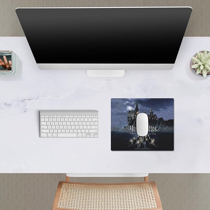 Head Case Designs Officially Licensed Harry Potter Castle Graphics 9.84 x 11.81 x 0.12 inches (250 x 300 mm) - S Gaming Office Desk PC Keyboard Mouse Mat Pad