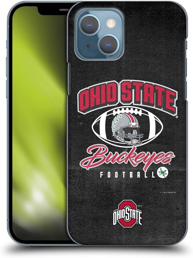 Head Case Designs Officially Licensed Ohio State University Vintage Football Graphics Hard Back Case Compatible with Apple iPhone 13
