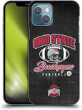Head Case Designs Officially Licensed Ohio State University Vintage Football Graphics Hard Back Case Compatible with Apple iPhone 13