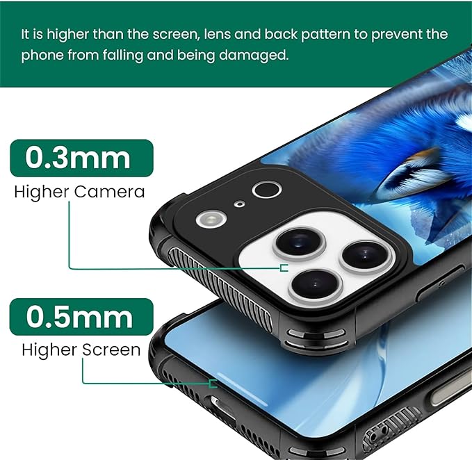for iPhone 17 Pro Case,for MagSafe Graphic Design for Girl Boy Soft Silicone Hard Acrylic Shock Protection Designed for iPhone 17 Pro Snowy Mountain Fox Lake Pattern
