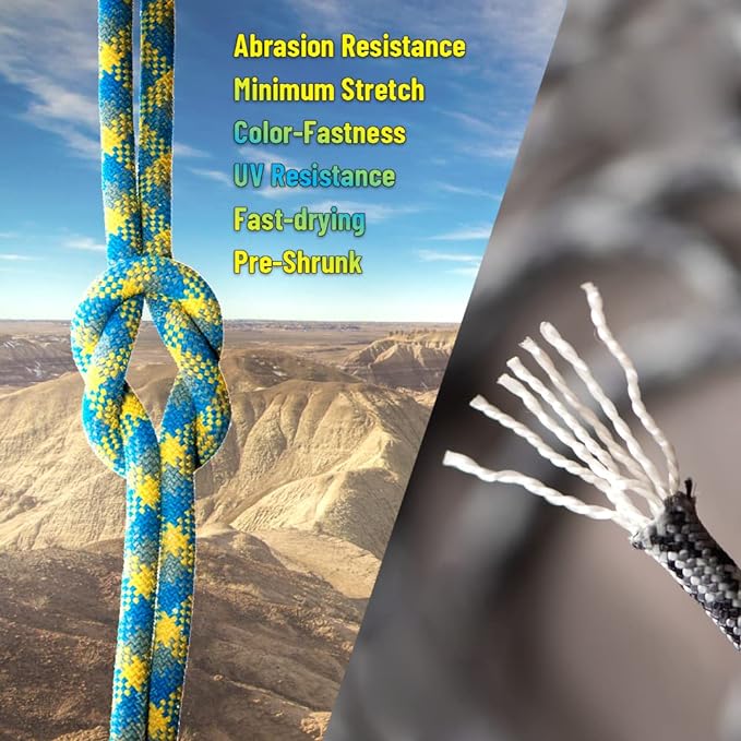 HERCULES Type III Paracord 550 Paracord Rope Parachute Cord, 250' Neon Orange for Camping Cord, Survival Rope