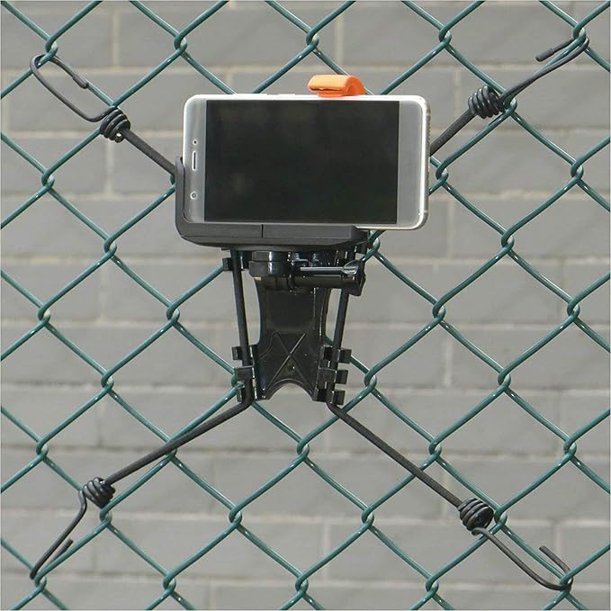 Pmsanzay Fence Mount Holder for Cameras and Smartphones - Black