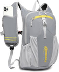 16L Small Hiking Backpack, CROSSGEAR Lightweight Waterproof Foldable Backpack, Travel Camping Outdoor Daypack for Women Men, Gray