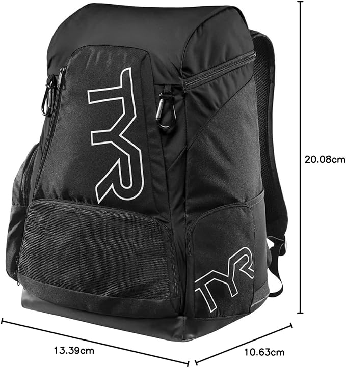 Alliance Backpack TYR Wet/Dry Athletic Gym and Pool Bag for Men and Women - Separate Wet/Dry Compartments, 45L Capacity, Ergonomic, Water-Resistant - Available in Team Colors