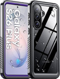 Temdan Designed for Samsung Galaxy S26 Plus Case Waterproof, Built-in Lens & Screen Protector Military Shockproof Dropproof IP68 Underwater Full Body Phone Case for Galaxy S26 Plus 5G 6.7"-Purple