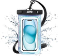JOTO Up to 7" Universal Waterproof Phone Case for iPhone 16 15 14 13 Plus Pro Max, IPX8 Cellphone Dry Bag 12 11 Pro Max XR X 8 7 6S Plus SE, Galaxy S23 S22 S21 S20+ S20 S10 Plus Note, Pixel -Sparkle