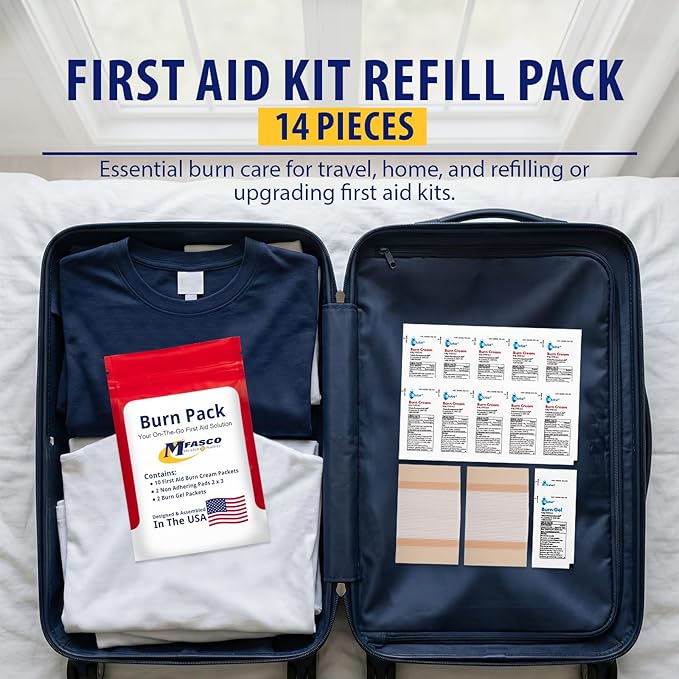 MFASCO First Aid Kit Refill Burn Care Refill Pack