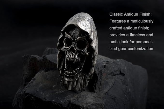 Skull Paracord Beads for DIY Craft Projects Knife Lanyards Keychains Zipper Pulls Survival Gear Accessories