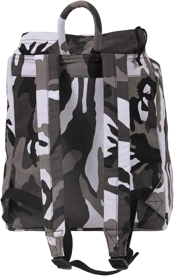 Rothco Canvas Daypack – Heavy-Duty Cotton Canvas Backpack for Hiking, Camping, Traveling, and Daily Use – 34L Capacity