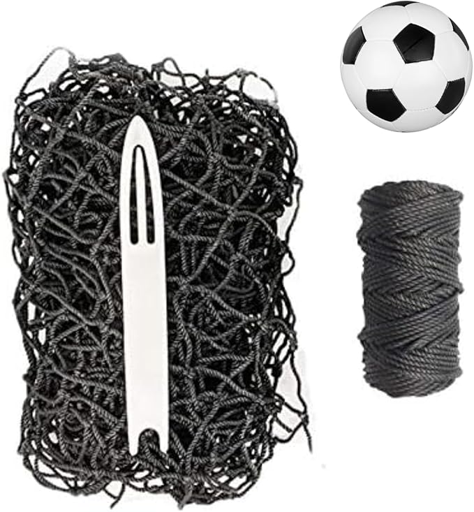 JFN Netting Repair Kit for #36 Nylon 4", Black Soccer Net