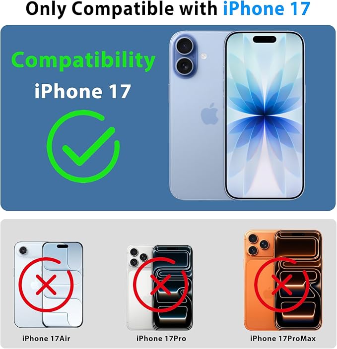 Universal Underwater Diving Phone Case with Bluetooth Controller, IP68 50FT Waterproof for iPhone 17 (Standard Only), iPhone 16/15/14/13/12/11 & Galaxy S24/S23/S22, Black+Orange
