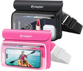 IPX8 Waterproof Fanny Pack, [Up to 8.5"] Waist Bag for Women, Floating Phone Pouch Dry Bag for iPhone 17 16 15 Pro Max, Passport, Wallet, Card, Travel Beach Kayaking Boating Essentials, 2 Pack