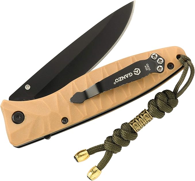 M-Tac Skull Knife Lanyard with Bead – Paracord Lanyard for Knives & EDC – Tactical Knife Fob Pull Cord – Durable Paracord