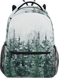Winter Forest Kids Backpack Pinewood Tree School Backpacks Boy Girl Preschool Book Bag