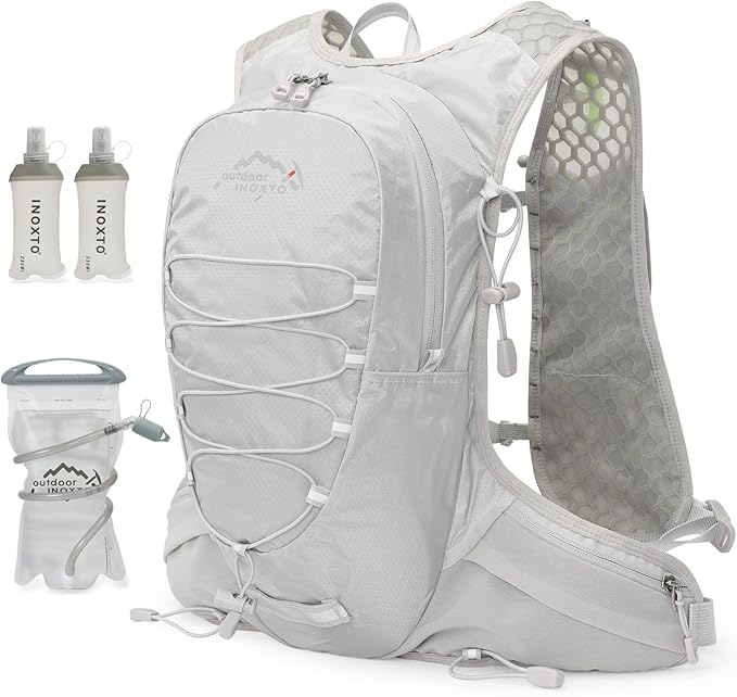IX INOXTO Running Hydration Vest for Men Women Water Backpack for Running 3L Running Hydration Pack for Trail Running Marathon Race Hiking