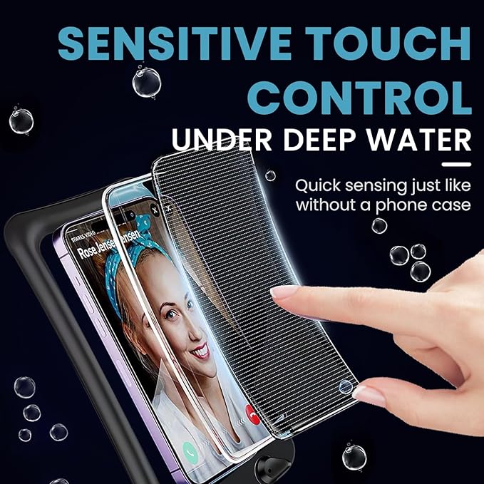 2 Pack Waterproof Floating Phone Pouch IPX8 Floatable Waterproof Phone Case with Lanyard Strap Universal Dry Bags Underwater Case Wallet for iPhone 15,14,13,12Pro Max Samsung,Up to 7.2" for Swimming