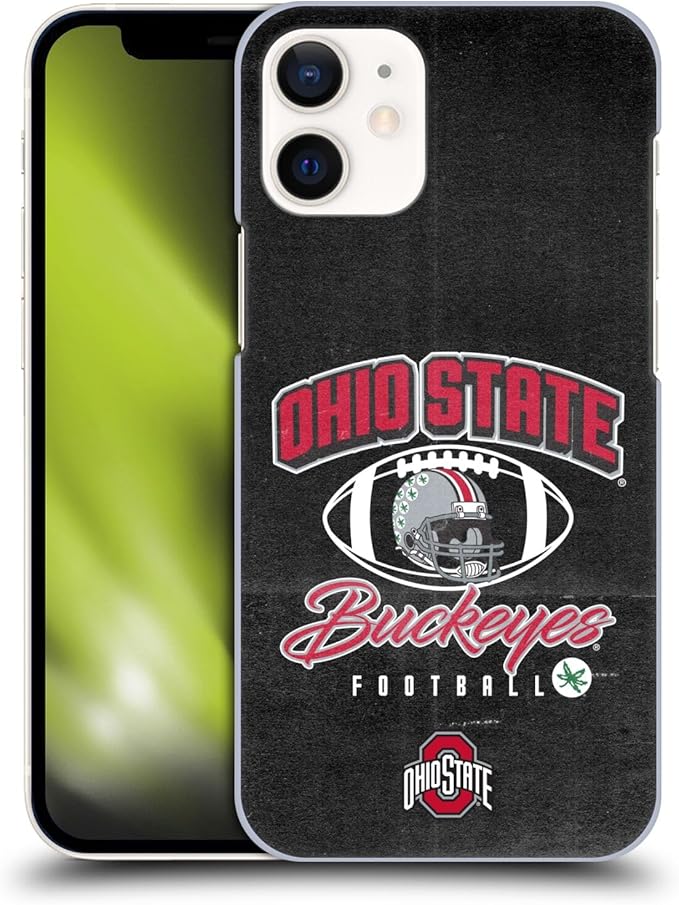 Head Case Designs Officially Licensed Ohio State University Vintage Football Graphics Hard Back Case Compatible with Apple iPhone 12 Mini