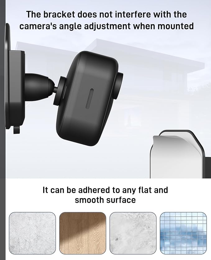 Blink Camera No Drill No Screws Wall Mount Bracket Compatible with Blink Outdoor 4 and Outdoor 2K+/ Blink Mini 2K+ and Mini 2 Camera Adhesive Mount for Blink Series（3 Pack ）