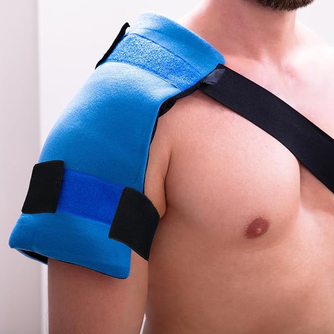 Geiserailie 4 Pcs Extender Strap Reusable Ice Belt Extender Strap Multipurpose Elastic Hook and Loop Extension for Ice Pack Black Back/Knee/Ankle Braces, Vests, Wraps, and Belts (2 x 8 Inch)