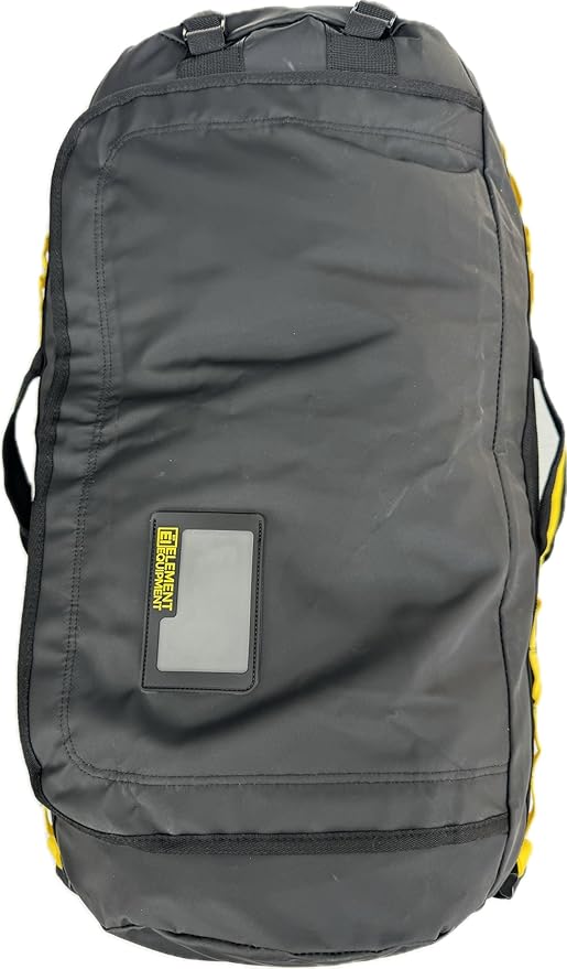 Element Equipment Trailhead Duffel Bag Shoulder Straps Waterproof Black/Yellow Medium