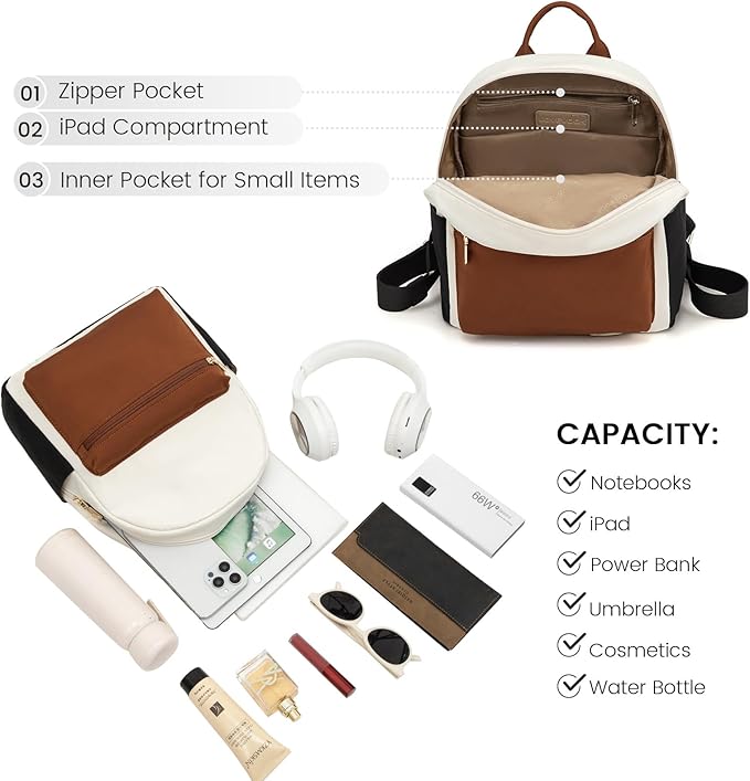 LOVEVOOK Mini Backpack for Women Light Weight Small Waterproof Backpack Purses Daily Backpack… | Light Weight