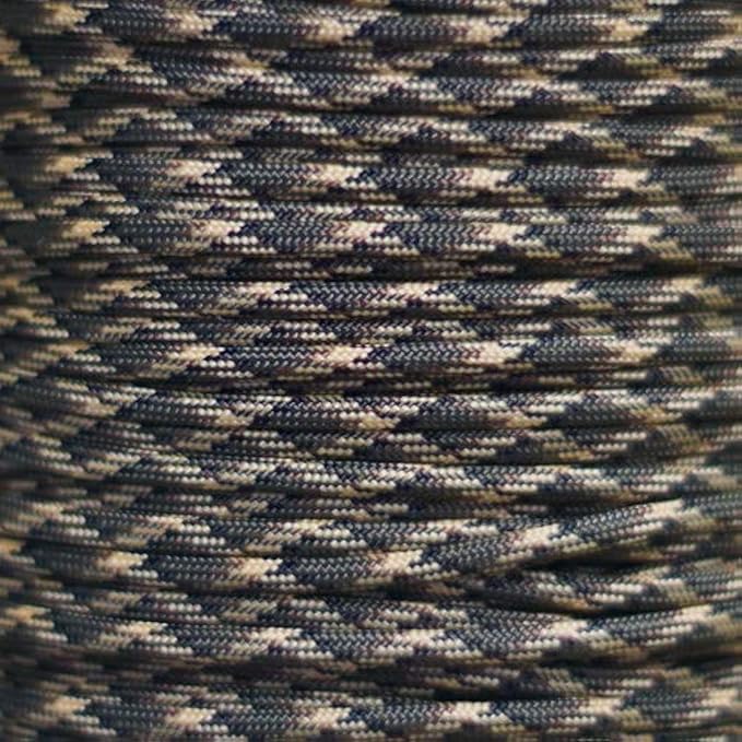 Paracord Planet 550 Paracord – Camo Colors – Ideal for Fishing Lines, Snares, Bracelets, Emergency and Survival Situations – Multiple Colors and Lengths Available