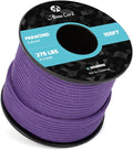Abma Cord 2.4mm Paracord 275 100ft Nylon Rope 4 Strands Tactical Parachute Cord - Max. 275lbs - Purple