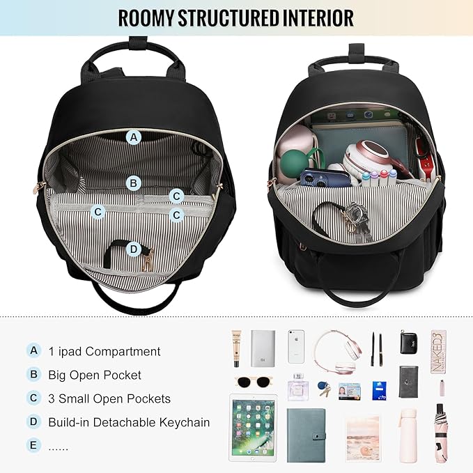 LOVEVOOK Mini Backpack Purse for Women Cute Small Backpack, Light Weight Fashion Daypack for Work Travel Daily Backpack