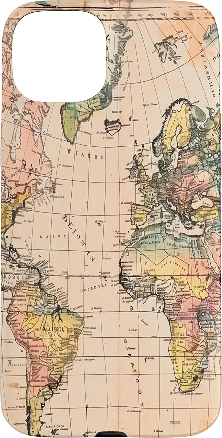 World Map ,Old Map of the World Case for iPhone 15 Plus